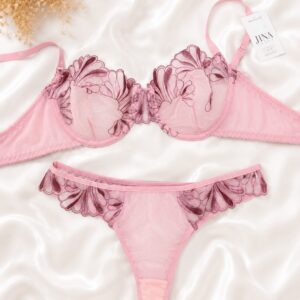 ست لباس زیر توری JINA Blossom Pink