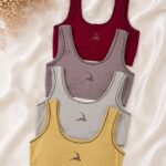 تاپ نیم‌تنه کاپ‌دار زنانه Deer Comfort