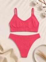 ست نیم‌ تنه و شورت زنانه نخی Singwear | نخی و رنگبندی خاص | دخملونه - تصویر 4