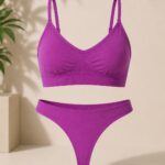 ست نیم‌ تنه و شورت زنانه نخی Singwear